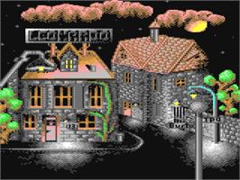 Title screen of Leonardo on the Commodore 64.